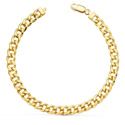 Pulseira curva oca em ouro 18kt 20 cm 08001120