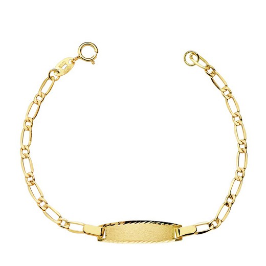 Pulseira de bebê de ouro 18k Cartier Slave 1x1 14cm 27000176