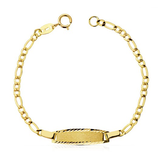 Pulseira de bebê de ouro 18k Cartier Slave 3x1 13cm 26001373