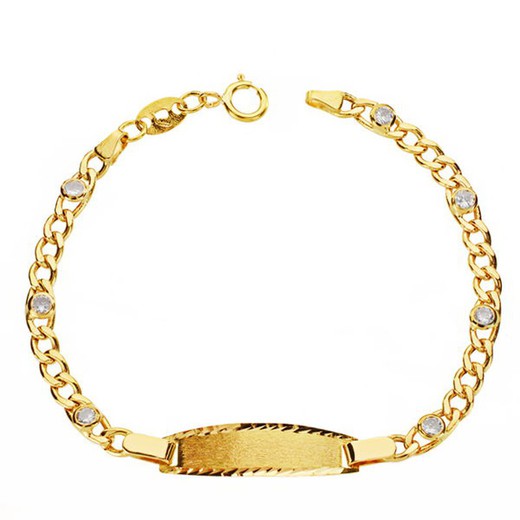 18kts Gold Baby Bracelet Cartier Hollow Slave 13cm 7000689