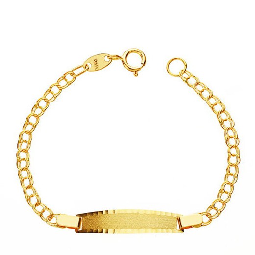 18kts Gold Baby Bracelet Hungarian Slave 11,5cm 8000136