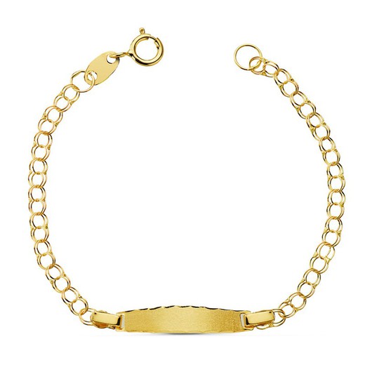 18kts Gold Baby Bracelet Hungarian Slave 12,5cm 9000059