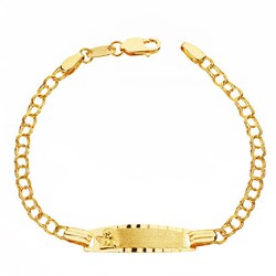 18kts Gold Baby Armband Ungarischer Sklave 14cm 9000033