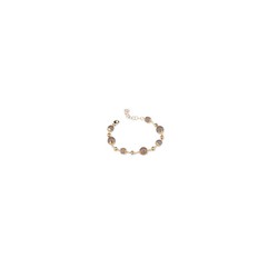 Pulsera Bronce 16+4cm Sovrani J9922 Agata Gris Baño Oro Latón