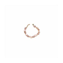 Pulsera Bronce 17+3cm Sovrani J9610 Dorado Cristales Rosa Claro Latón