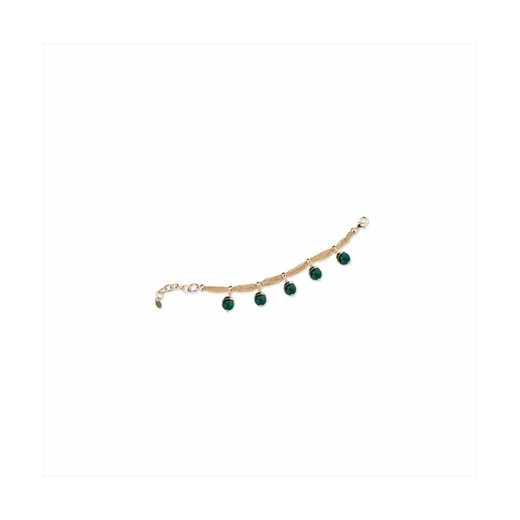 Pulsera Bronce 17+5cm Sovrani J8924 Dorado Agatas Verdes