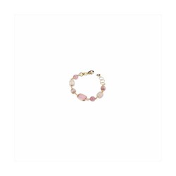 Pulsera Bronce 19+3cm Sovrani J8507 Cassandre Dorado Piedra Rosa