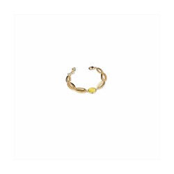 Pulsera Bronce 19+3cm Sovrani J8752 Dorado Eslabones Cristal Amarillo