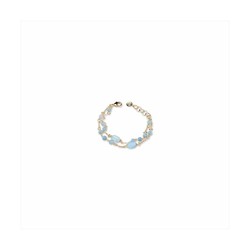 Pulsera Bronce 19+3cm Sovrani J9044 Dorado Rebecca Piedras Azules