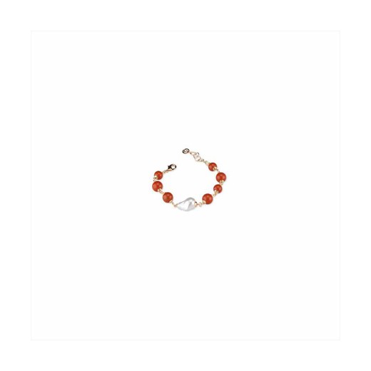 Pulsera Bronce 20+3cm Sovrani J10002 Alix Coral Rojo Latón