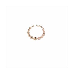 Pulsera Bronce 20+4cm Sovrani J7871 Dorado Piedras Rosas