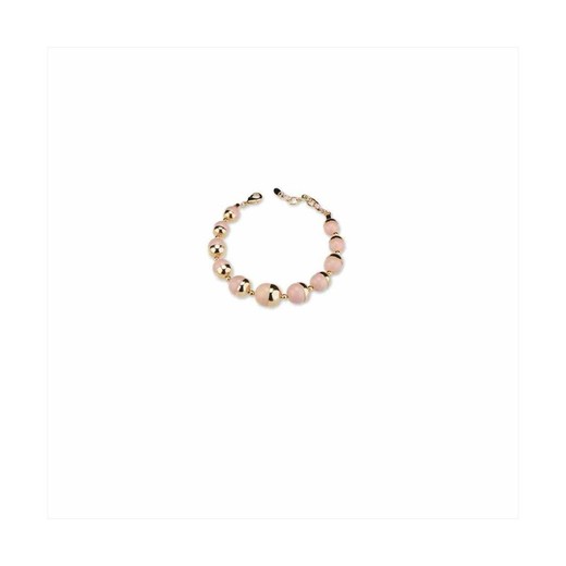 Pulsera Bronce 20+4cm Sovrani J7871 Dorado Piedras Rosas