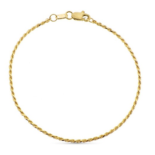 Pulsera Cordon Salomonico Oro 18kts 19 cm 11000005