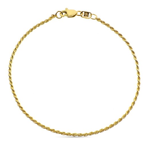 Pulseira de cordão Salomonico ouro 18kt 20 cm 11000004