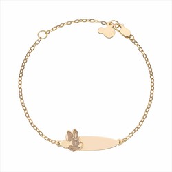 Pulsera Disney Oro 9kts 9K0006B Minnie Mouse