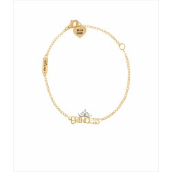 Pulsera Disney Oro Bicolor Plata 18kts 18K0002B Princess