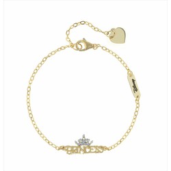 Bracelet Disney Or Bicolore Argent 18 carats 18K0006B Princess Diamonds