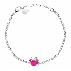 Pulsera Disney Plata AG0041B Minnie Rosa