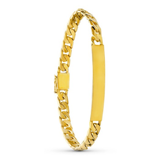 Bracciale schiavo curvo in oro massiccio 18 carati 20000245