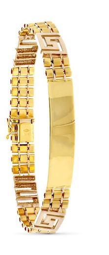 Pulsera Esclava Hueca Oro 18kts 22 cm 07000449