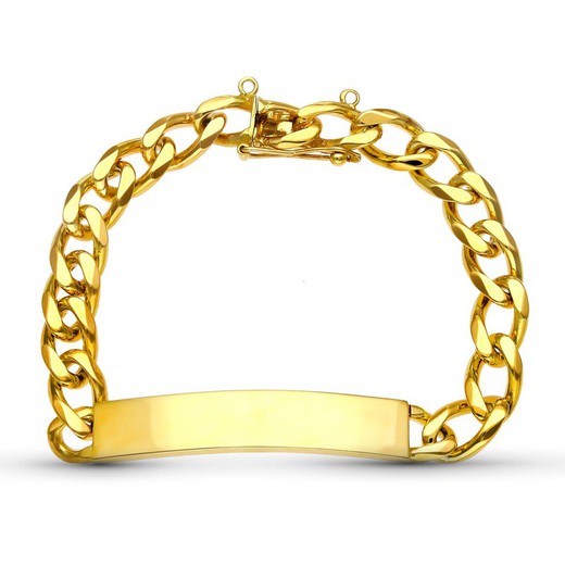 Solid slavearmbånd i 18 karat guld 20,5 cm 20000004