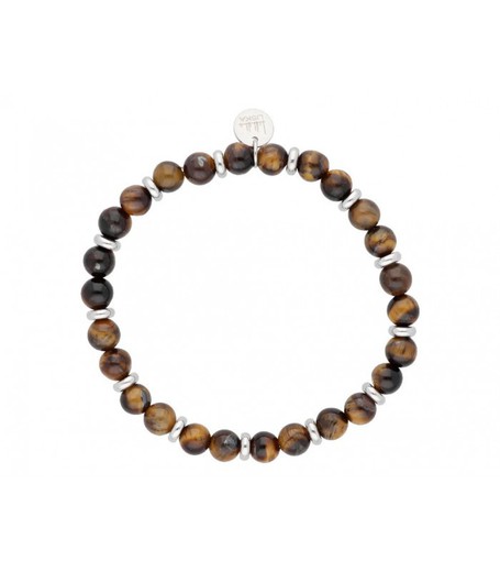 Pulsera Hombre Acero Liska BALI035BR-T Ojo De Tigre