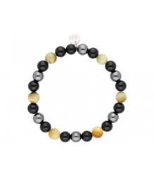 Pulsera Hombre Acero Liska BALI039BR-GT Ojo De Tigre