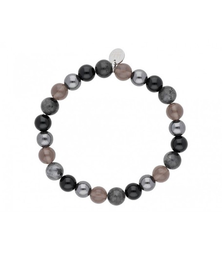 Pulsera Hombre Acero Liska BALI042BR-1 Piedra Naturales