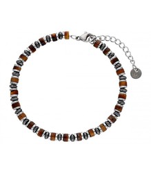 Pulsera Hombre Acero Liska BALI063BR-OT Ojo De Tigre