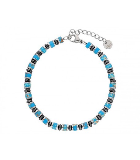 Pulsera Hombre Acero Liska BALI063BR-T Emperor Turquoise