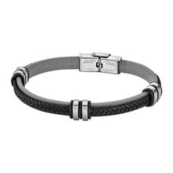 Pulsera Lotus Style Hombre LS1829-2/4 Piel Gris