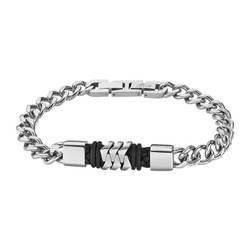 Pulseira masculina estilo Lotus LS2104-2/2 aço