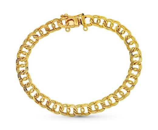 Bracciale ungherese in oro 18kt 20,5 cm 26000189