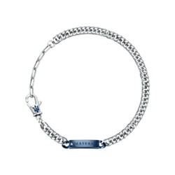 Maserati JM221ATY09 BR.IP BLUE W/NATURAL DIAMOND Steel Bracelet