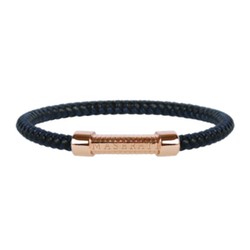 Pulsera Maserati JM416AIK14 J BR. LEATHER BLUE+RG 195mm