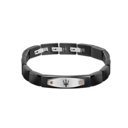 Maserati JM419ARY01 BR bracelet. BLACK+RG+SS Black