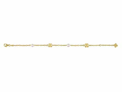 Pulsera Oro 18kts Argyor MRM 18cm (18)48306193 Ositos Y Perlas