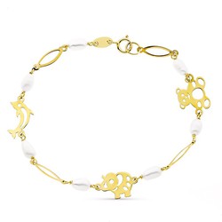 Bracciale in Oro 9kt 16cm 9K160288 Perle