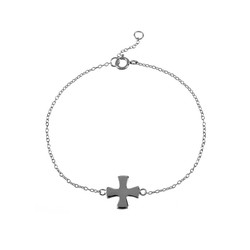 Bracelet Argent 17+1.50cm PU00118RH Croix