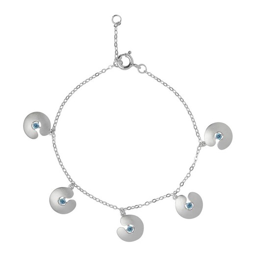 Pulsera Plata Argent Basic 15+2cm PURJ003A Circonitas Azules Maze