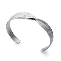 Pulsera Plata Argent Basic 15cm ESRM067 Banda Doblada