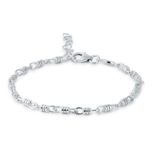 Pulsera Plata Argent Basic 17+3cm PURT046 Eslabones