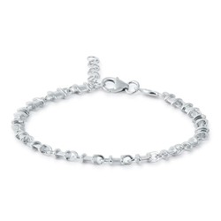 Pulsera Plata Argent Basic 17+3cm PURT048 Fantasia