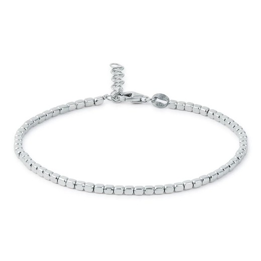 Pulsera Plata Argent Basic 17,5+3cm PURT050 Cubos