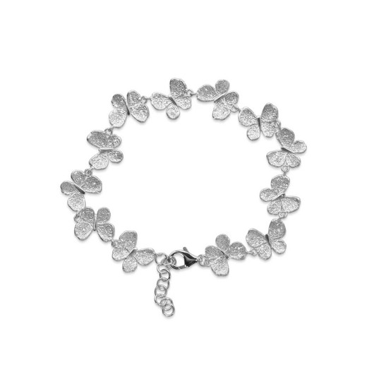 Pulsera Plata Argent Basic 18,5+3cm PURM065 Mariposas