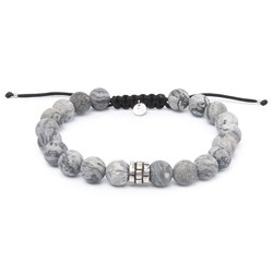 Pulsera Plata Argent Basic 19-29cm PUCD422J Jaspe Gris