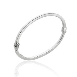 Pulsera Plata Argent Basic 6,5x5,8cm ESR2L3 Rigida Ovalada