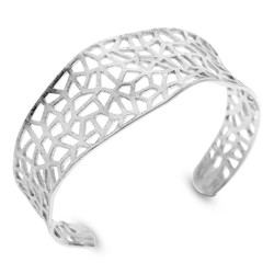 Pulsera Plata Argent Basic 6cm ESRM004 Rigida Calada