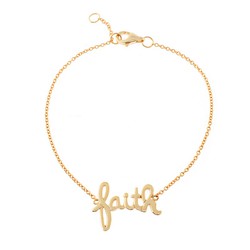 Pulsera Plata Dorada 17,50+1,50cm PU00122DO Faith