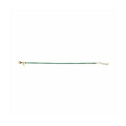 Pulsera Plata Dorada Sovrani 16+3cm J8225 Circonitas Verdes